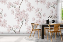Cherry blossom nature pattern wallpaper.