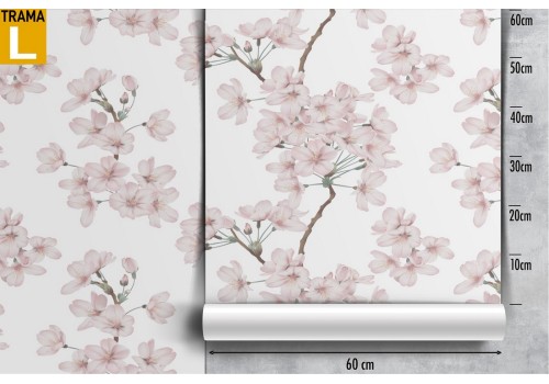 Cherry blossom nature pattern wallpaper. 2