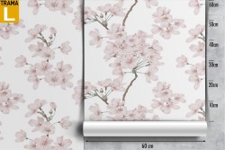 Cherry blossom nature pattern wallpaper.