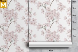 Oriental Nature Flowers Zen Wallpaper