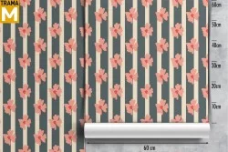 Modern Nature Flowers Wallpaper