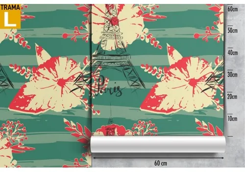 Carta da Parati fiori natura moderna pattern. 2