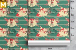 Modern Nature Flowers Wallpaper