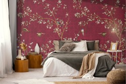 Animal Wallpaper Flowers Leaves Nature Vintage