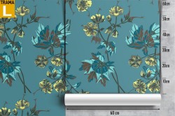 Carta da Parati fiori natura moderna pattern.