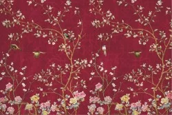 Flora and Fauna Wallpaper Design and Styles Animals Flowers Leaves Nature Vintage