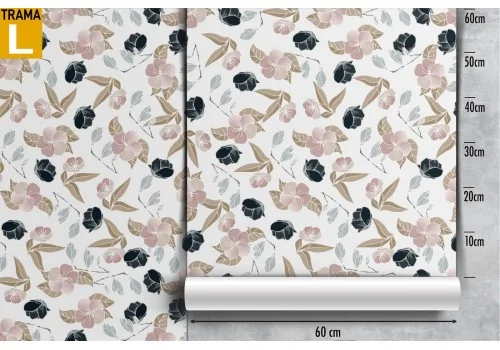 Carta da Parati fiori natura raffinata pattern. 2