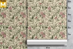 Vintage Nature Flowers Wallpaper