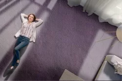 Carta da Parati superficie cemento viola