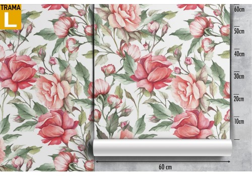 Pink flowers vintage design nature wallpaper. 2