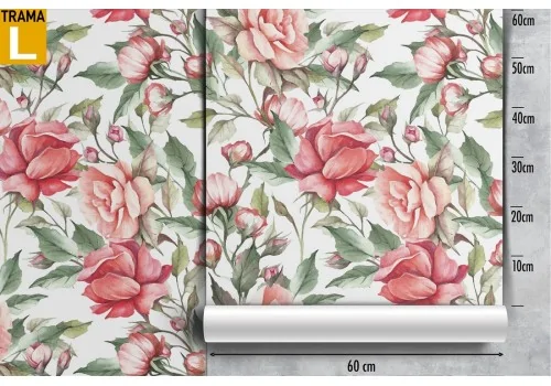 Pink flowers vintage design nature wallpaper. 2