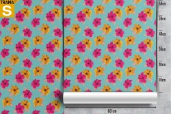 Carta da Parati Design e Stili Flora e Fauna Fiori Natura Moderna