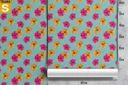 Carta da Parati Design e Stili Flora e Fauna Fiori Natura Moderna