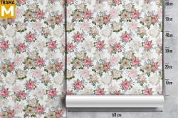 Carta da Parati Fiori Natura Vintage