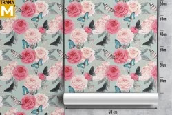 Modern Nature Flowers Wallpaper