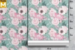 Carta da Parati Fiori Moderna Natura Tropicale