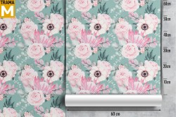 Modern Tropical Nature Floral Wallpaper