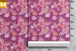 Carta da Parati Fiori Moderna Natura