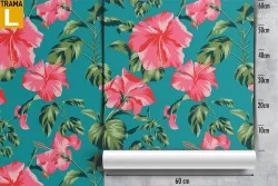 Carta da Parati fiori rosa natura pattern moderno.