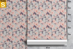 Wallpaper Design and Styles Modern Flora and Fauna Nature Flowers