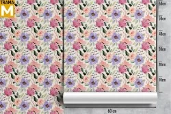 Vintage Nature Flowers Wallpaper