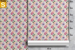 Wallpaper Design and Styles Flora and Fauna Flowers Nature Vintage