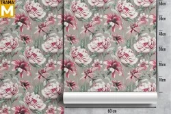 Modern Nature Flowers Wallpaper