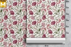Vintage Nature Flowers Wallpaper