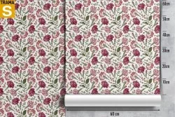 Carta da Parati Design e Stili Flora e Fauna Fiori Natura Vintage