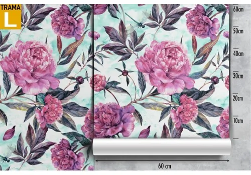 Carta da Parati fiori rosa natura pattern. 2