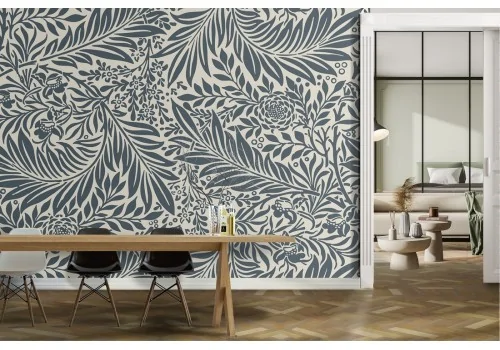 Carta da Parati foglie tropicali stilizzate decorazione matura 2