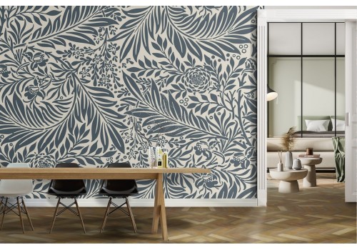 Stylized tropical leaves wallpaper mature decoration 2