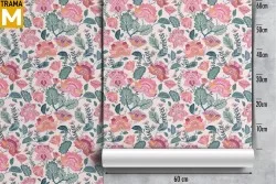 Vintage Nature Flowers Wallpaper