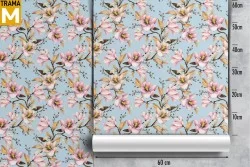 Vintage Nature Flowers Wallpaper