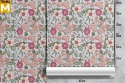 Vintage Nature Flowers Wallpaper