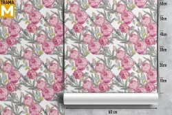 Vintage Nature Flowers Wallpaper