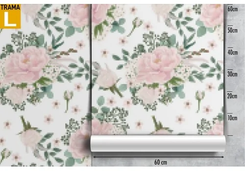 Vintage nature pink flowers wallpaper. 2