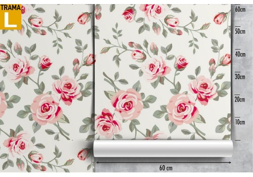 Vintage nature pink flowers wallpaper. 2