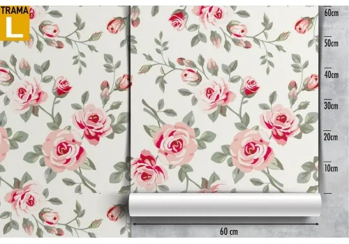 Vintage nature pink flowers wallpaper. 2