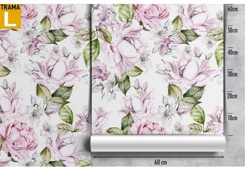 Vintage nature pink flowers wallpaper. 2