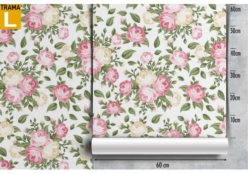 Vintage nature pink flowers wallpaper. 2