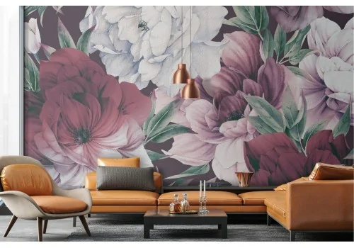 Wallpaper roses flowers nature refined painting 2