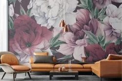 Wallpaper roses flowers nature refined painting