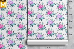 Stylized Nature Flowers Wallpaper