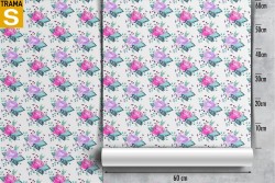 Carta da Parati Design e Stili Flora e Fauna Fiori Stilizzata Natura