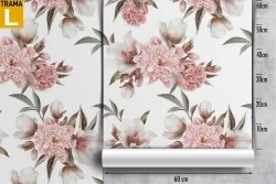 Vintage pink flowers nature wallpaper.