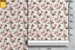 Carta da Parati Design e Stili Flora e Fauna Fiori Natura Vintage
