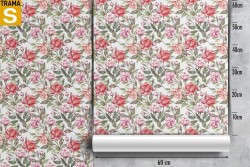 Carta da Parati Design e Stili Flora e Fauna Fiori Natura Vintage