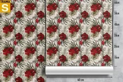 Carta da Parati Design e Stili Flora e Fauna Fiori Natura Foglie Tropicale