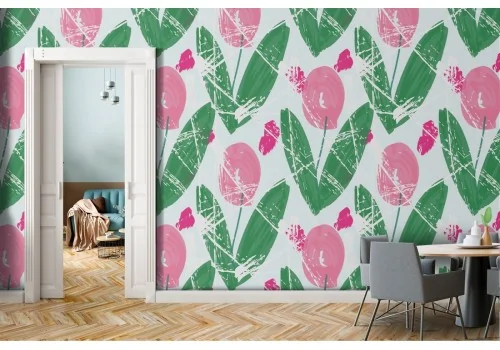 Stylized flower wallpaper nature decoration.332